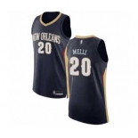 Men's New Orleans Pelicans #20 Nicolo Melli Authentic Navy Blue Basketball Jersey - Icon Edition_Jc