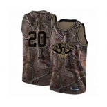 Men's New Orleans Pelicans #20 Nicolo Melli Swingman Camo Realtree Collection Basketball Jersey