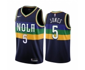 Men's New Orleans Pelicans #5 Herbert Jones 2022-23 Black City Edition Stitched Basketball Jersey