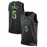 Men's New Orleans Pelicans #5 Herbert Jones Black 2023-24 City Edition Stitched Basketball Jersey