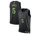 Men's New Orleans Pelicans #5 Herbert Jones Black 2023-24 City Edition Stitched Basketball Jersey