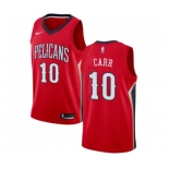 Men's Nike New Orleans Pelicans #10 Tony Carr Swingman Red NBA Jersey Statement Edition