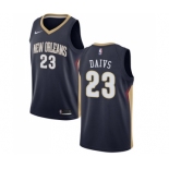 Men's Nike New Orleans Pelicans #23 Anthony Davis Swingman Navy Blue Road NBA Jersey - Icon Edition