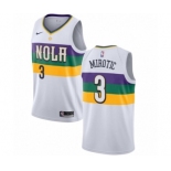 Men's Nike New Orleans Pelicans #3 Nikola Mirotic Swingman White NBA Jersey - City Edition