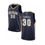 Men's Nike New Orleans Pelicans #30 Julius Randle Swingman Navy Blue NBA Jersey - Icon Edition