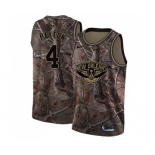 Men's Nike New Orleans Pelicans #4 Elfrid Payton Swingman Camo Realtree Collection NBA Jersey