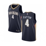 Men's Nike New Orleans Pelicans #4 Elfrid Payton Swingman Navy Blue NBA Jersey - Icon Edition