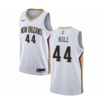 Men's Nike New Orleans Pelicans #44 Solomon Hill Swingman White Home NBA Jersey - Association Edition