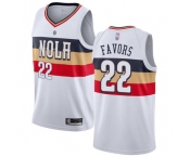 Pelicans #22 Derrick Favors White Basketball Swingman Earned Edition Jersey