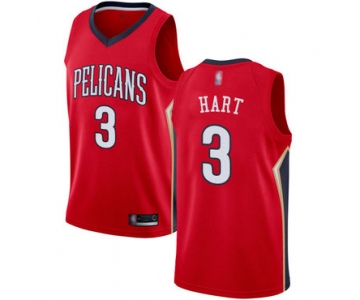 Pelicans #3 Josh Hart Red Basketball Swingman Statement Edition Jersey