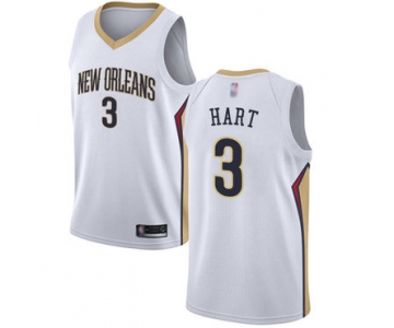 Pelicans #3 Josh Hart White Basketball Swingman Association Edition Jersey