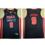 1992 Olympics Team USA #9 Michael Jordan Navy Blue Swingman Jersey