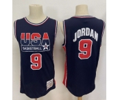 1992 Olympics Team USA #9 Michael Jordan Navy Blue Swingman Jersey