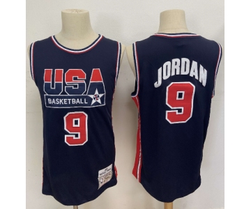 1992 Olympics Team USA #9 Michael Jordan Navy Blue Swingman Jersey