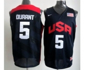 2012 Olympics Team USA #5 Kevin Durant Revolution 30 Swingman Blue Jersey