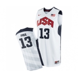 Men's Nike Team USA #13 Chris Paul Swingman White 2012 Olympics Basketball Jersey