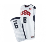 Men's Nike Team USA #6 LeBron James Swingman White 2012 Olympics Basketball Jersey