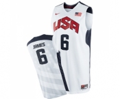 Men's Nike Team USA #6 LeBron James Swingman White 2012 Olympics Basketball Jersey