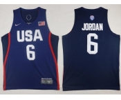 Nike Team USA #6 DeAndre Jordan Navy Blue 2016 Dream Team Stitched NBA Jersey