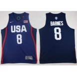 Nike Team USA #8 Harrison Barnes Navy Blue 2016 Dream Team Stitched NBA Jersey