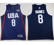 Nike Team USA #8 Harrison Barnes Navy Blue 2016 Dream Team Stitched NBA Jersey