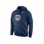 Team USA Basketball Nike Logo Pullover Hoodie Navy