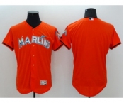 Men Miami Marlins Blank Majestic orange Flexbase Authentic Collection Team Jersey