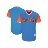 Men's 2017 Little League World Series Miami Marlins Royal Jersey