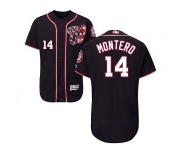 Men Washington Nationals #14 Miguel Montero Navy Blue Flexbase Authentic Collection Stitched MLB Jersey