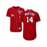 Men Washington Nationals #14 Miguel Montero Red Flexbase Authentic Collection Stitched MLB Jersey