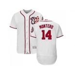 Men Washington Nationals #14 Miguel Montero White Flexbase Authentic Collection Stitched MLB Jersey