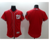 Men Washington Nationals Blank Majestic Red Flexbase Authentic Collection Team Jersey