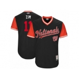 Men's 2017 Little League World Series Nationals #11 Ryan Zimmerman Zim Navy Jersey