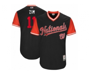 Men's 2017 Little League World Series Nationals #11 Ryan Zimmerman Zim Navy Jersey