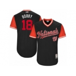 Men's 2017 Little League World Series Nationals #18 Ryan Raburn Bobby Navy Jersey