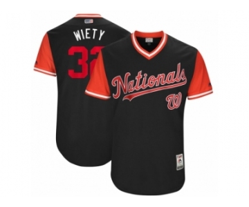 Men's 2017 Little League World Series Nationals #32 Matt Wieters Wiety Navy Jersey