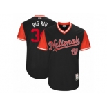 Men's 2017 Little League World Series Nationals #34 Bryce Harper Big Kid Navy Jersey