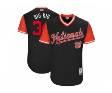 Men's 2017 Little League World Series Nationals #34 Bryce Harper Big Kid Navy Jersey