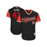 Men's 2017 Little League World Series Nationals #43 Matt Albers Albie Navy Jersey