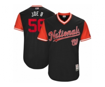 Men's 2017 Little League World Series Nationals #56 Joe Blanton Joe B Navy Jersey