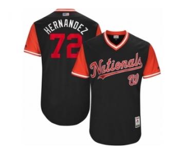 Men's 2017 Little League World Series Nationals Enny Romero #72 Hernandez Navy Jersey