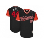 Men's 2017 Little League World Series Nationals Ryan Madson #44 Blest Navy Jersey