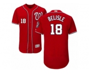 Men's Majestic Washington Nationals #18 Matt Belisle Red Flexbase Authentic Collection MLB Jersey