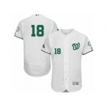 Men's Majestic Washington Nationals #18 Matt Belisle White Celtic Flexbase Authentic Collection MLB Jersey