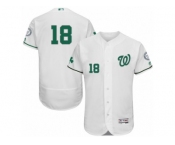 Men's Majestic Washington Nationals #18 Matt Belisle White Celtic Flexbase Authentic Collection MLB Jersey