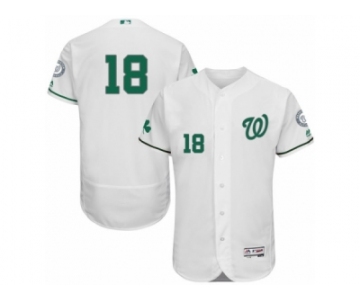 Men's Majestic Washington Nationals #18 Matt Belisle White Celtic Flexbase Authentic Collection MLB Jersey