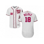 Men's Majestic Washington Nationals #18 Matt Belisle White Flexbase Authentic Collection MLB Jersey