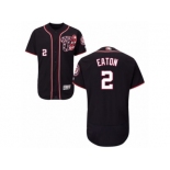 Men's Majestic Washington Nationals #2 Adam Eaton Navy Blue Flexbase Authentic Collection MLB Jersey