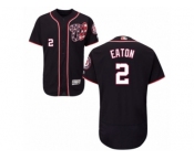 Men's Majestic Washington Nationals #2 Adam Eaton Navy Blue Flexbase Authentic Collection MLB Jersey