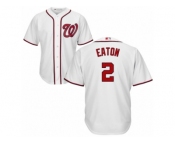 Men's Majestic Washington Nationals #2 Adam Eaton Replica White Home Cool Base MLB Jersey